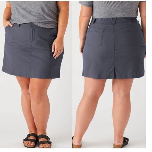 Duluth Trading Co On the Fly Skort 26W Grey - Picture 1 of 6